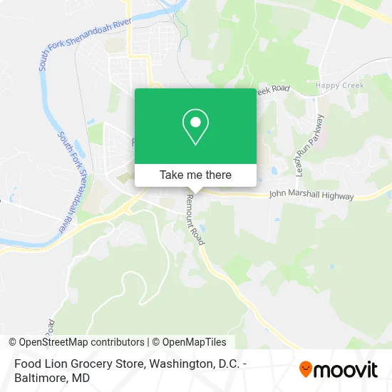 Food Lion Grocery Store map