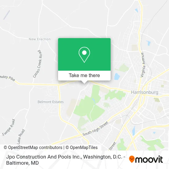 Jpo Construction And Pools Inc. map