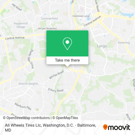 All Wheels Tires Llc map