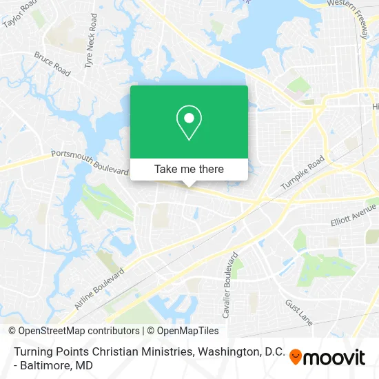 Turning Points Christian Ministries map