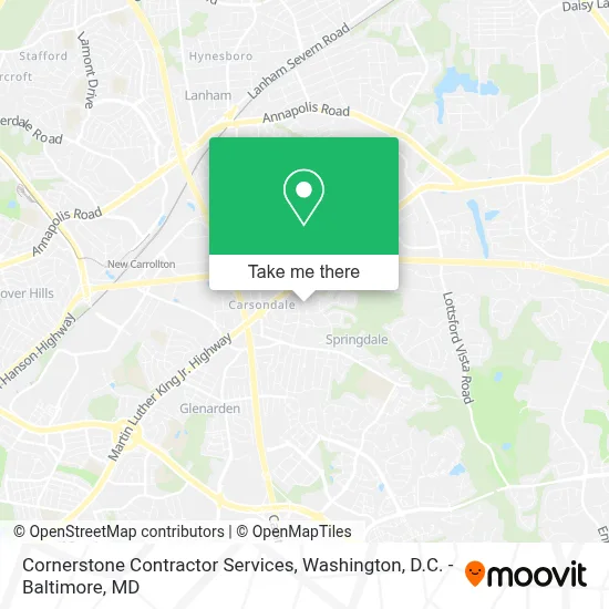 Cornerstone Contractor Services map