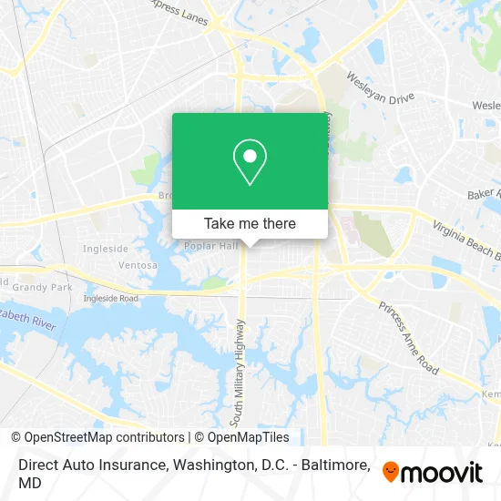 Direct Auto Insurance map