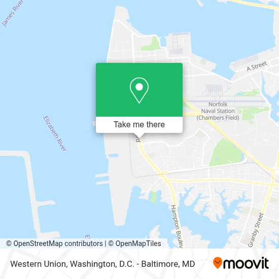 Western Union map