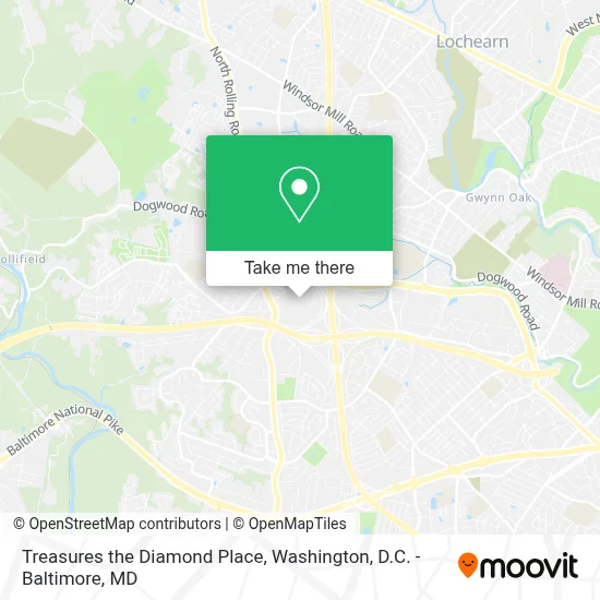 Treasures the Diamond Place map