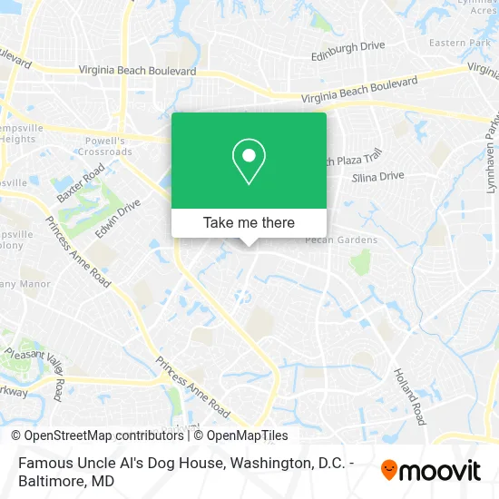 Famous Uncle Al's Dog House map