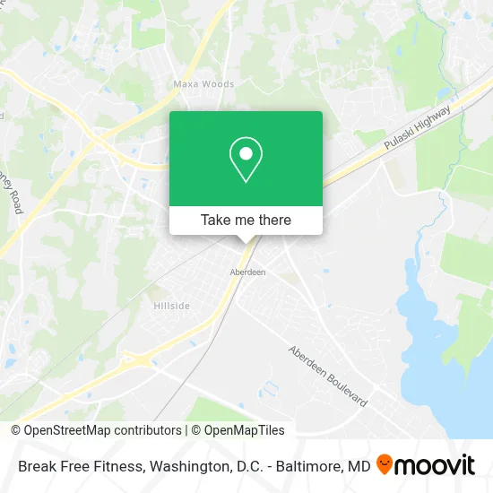Break Free Fitness map