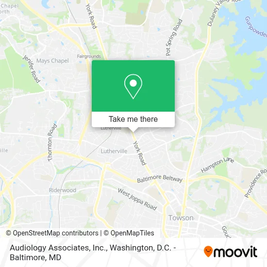Audiology Associates, Inc. map