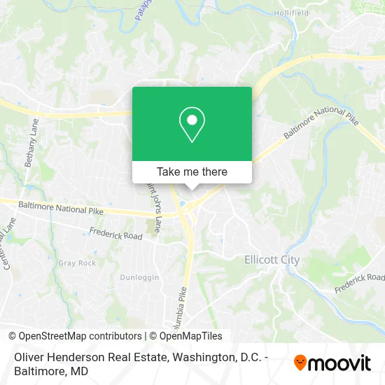 Oliver Henderson Real Estate map