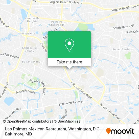 Las Palmas Mexican Restaurant map