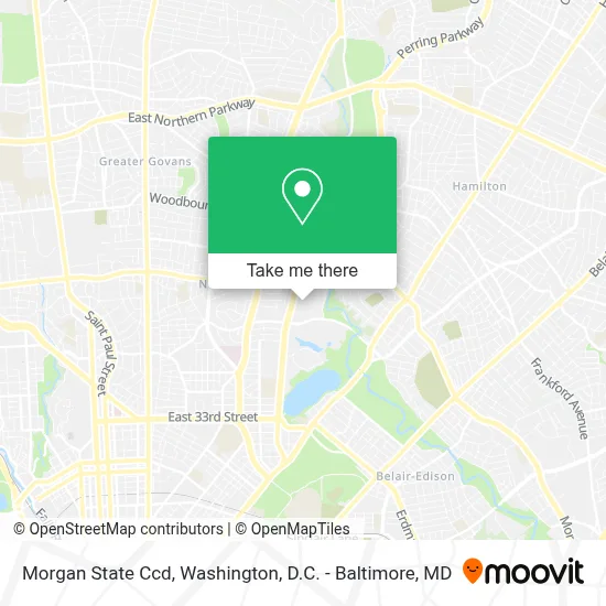Morgan State Ccd map