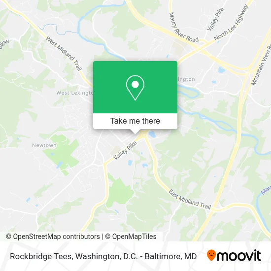 Rockbridge Tees map