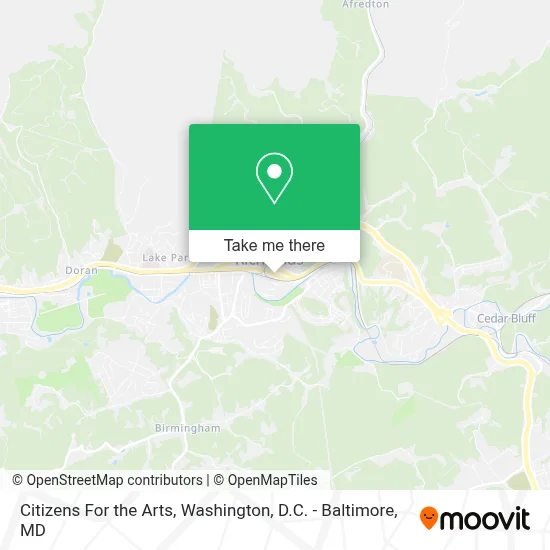 Citizens For the Arts map