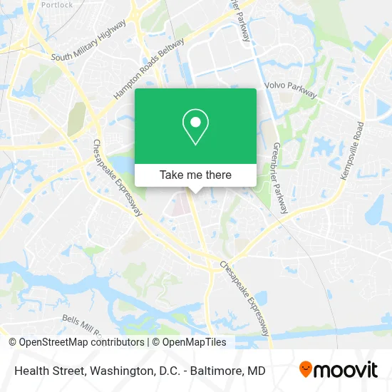Health Street map