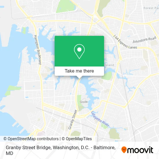 Granby Street Bridge map