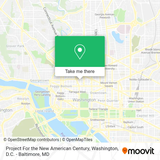 Project For the New American Century map