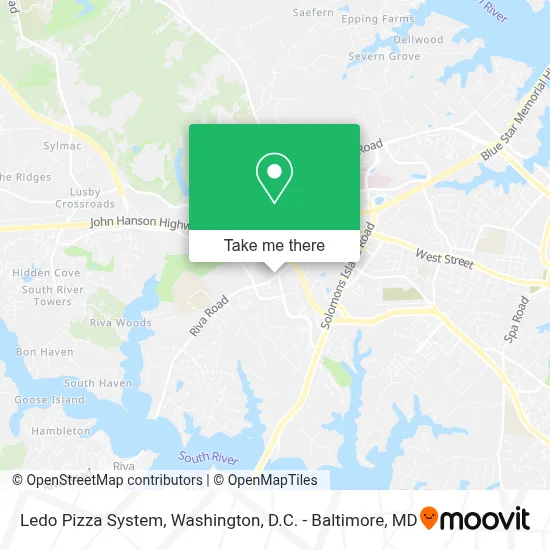 Ledo Pizza System map