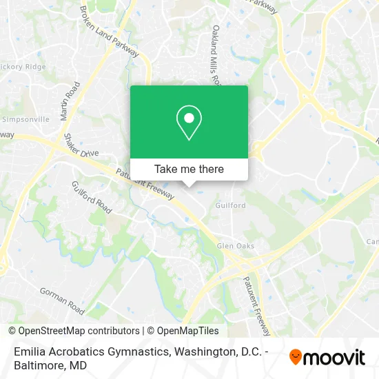 Emilia Acrobatics Gymnastics map