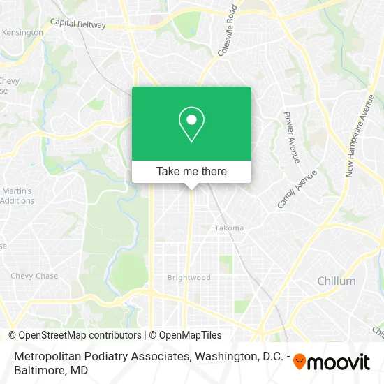 Metropolitan Podiatry Associates map