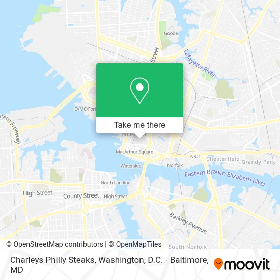 Charleys Philly Steaks map