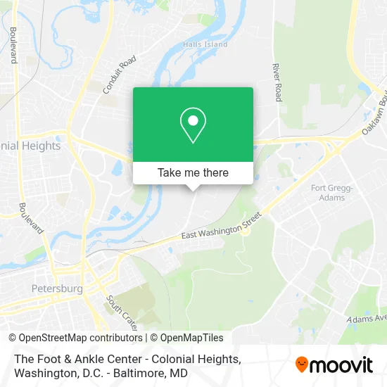 The Foot & Ankle Center - Colonial Heights map