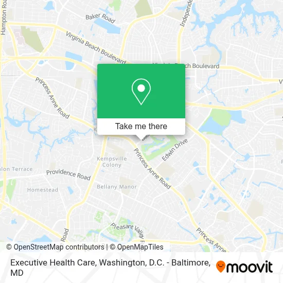 Executive Health Care map