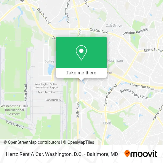 Hertz Rent A Car map