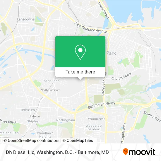 Dh Diesel Llc map