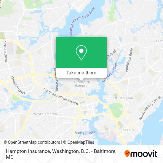 Hampton Insurance map