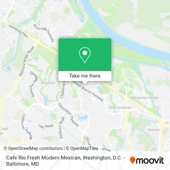 Cafe Rio Fresh Modern Mexican map