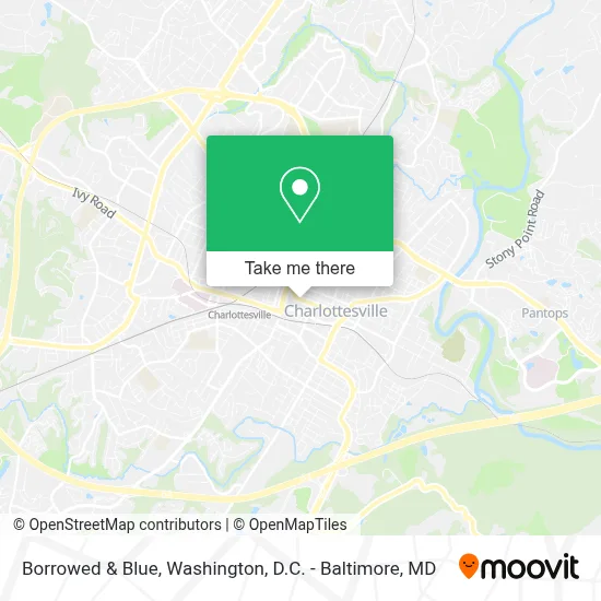 Borrowed & Blue map