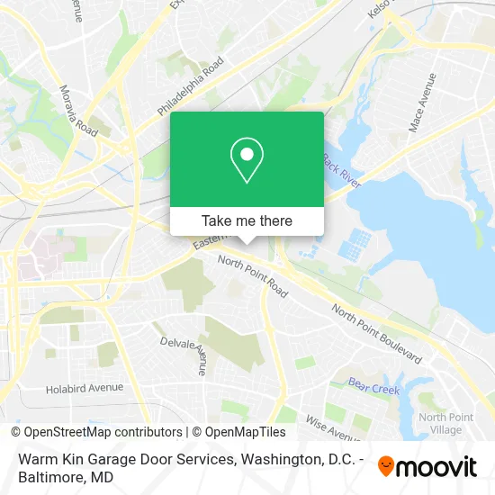 Warm Kin Garage Door Services map