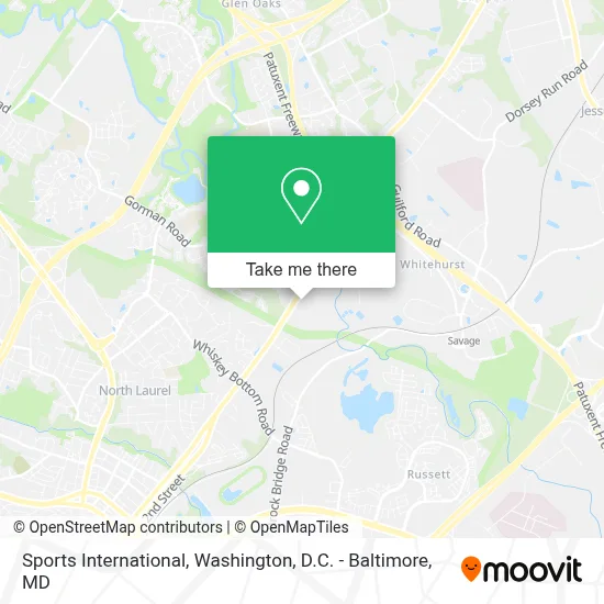 Sports International map