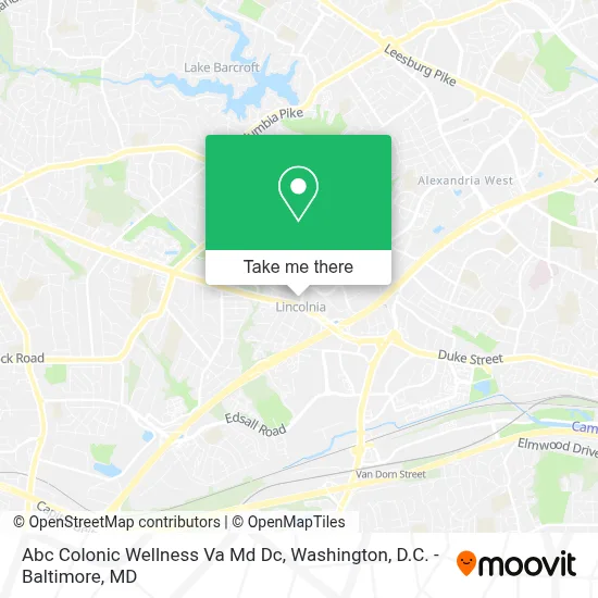 Abc Colonic Wellness Va Md Dc map