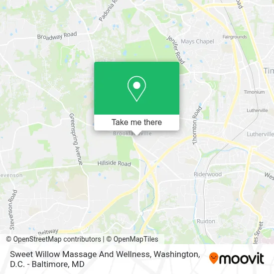 Sweet Willow Massage And Wellness map
