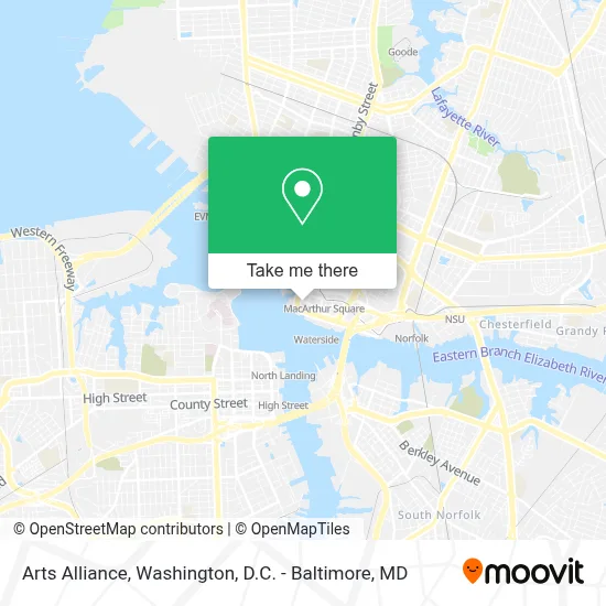 Arts Alliance map