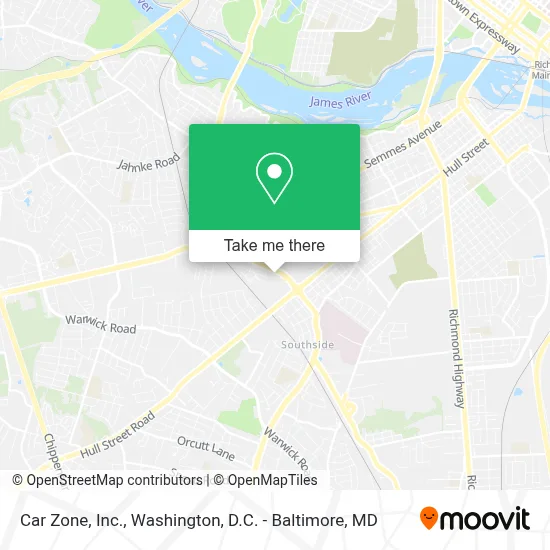 Car Zone, Inc. map