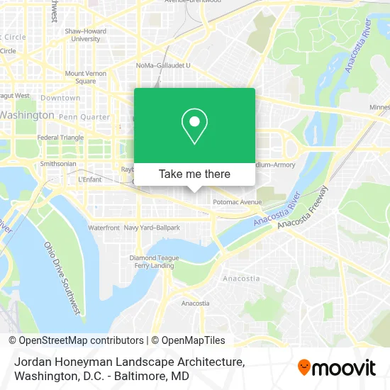 Jordan Honeyman Landscape Architecture map