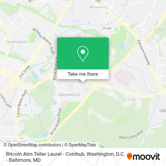 Bitcoin Atm Teller Laurel - Coinhub map