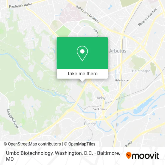 Umbc Biotechnology map