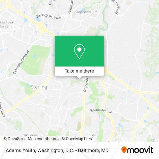 Adams Youth map