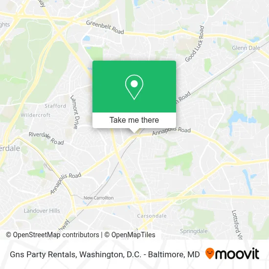 Gns Party Rentals map