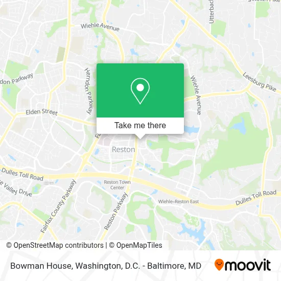 Bowman House map