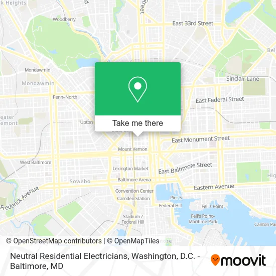 Neutral Residential Electricians map