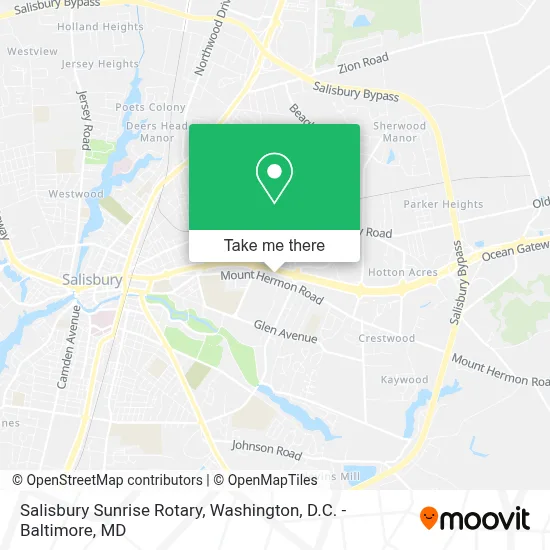 Salisbury Sunrise Rotary map