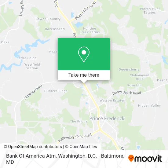 Bank Of America Atm map