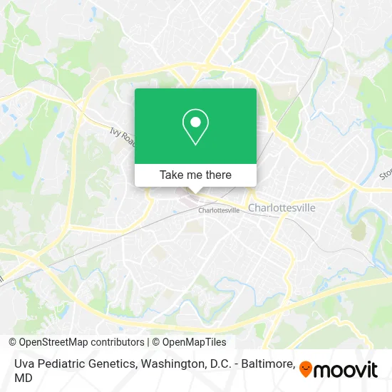 Uva Pediatric Genetics map
