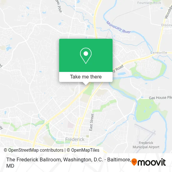 The Frederick Ballroom map