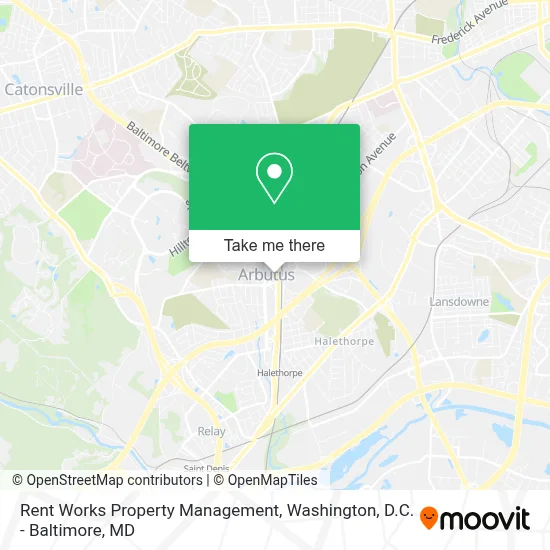 Rent Works Property Management map