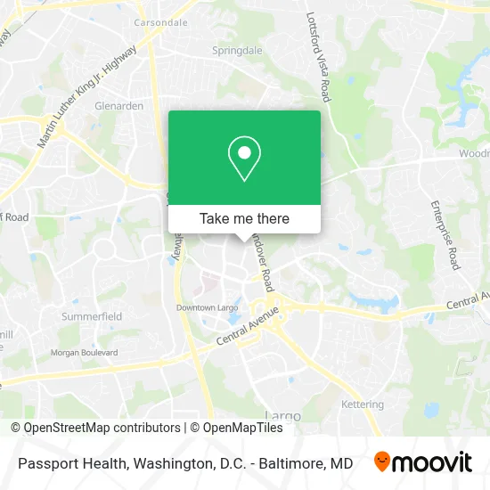 Passport Health map