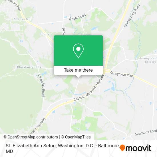 St. Elizabeth Ann Seton map